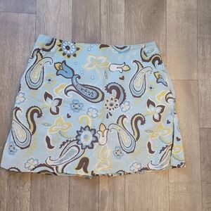 Adidas Stretch Paisley Golf Skort size 10